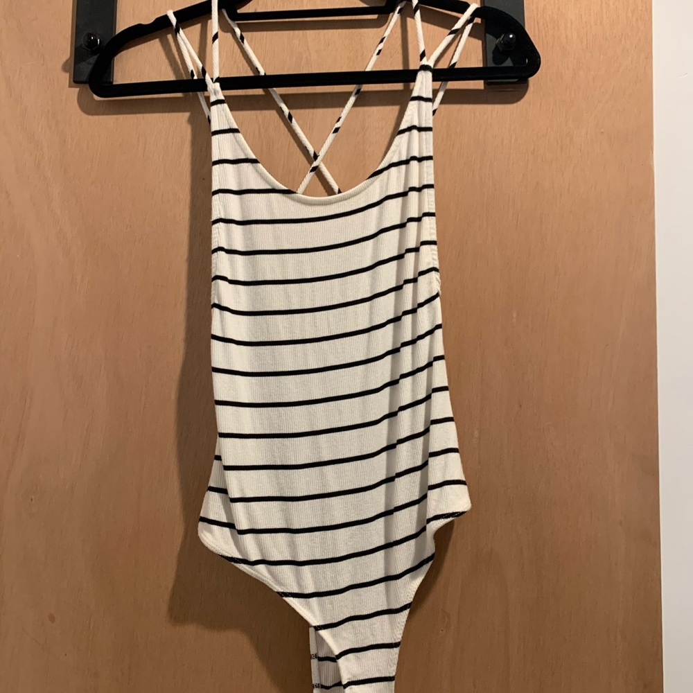 Black and white bodysuit
